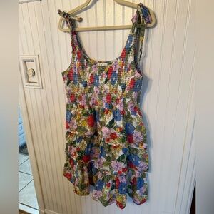 THML Floral Adjustable Strap XL Sundress